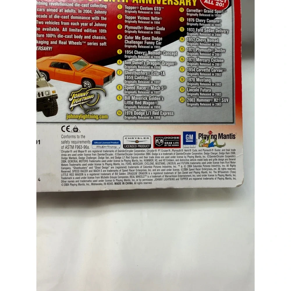 Johnny Lightning 1969 Dodge Charger Daytona Mopar Or No Car Orange 1/64 239-04